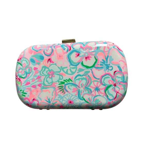 Lilly Pulitzer Lidia Minaudière Clutch Love Bug Print NEW NWT $128 - Picture 3 of 7